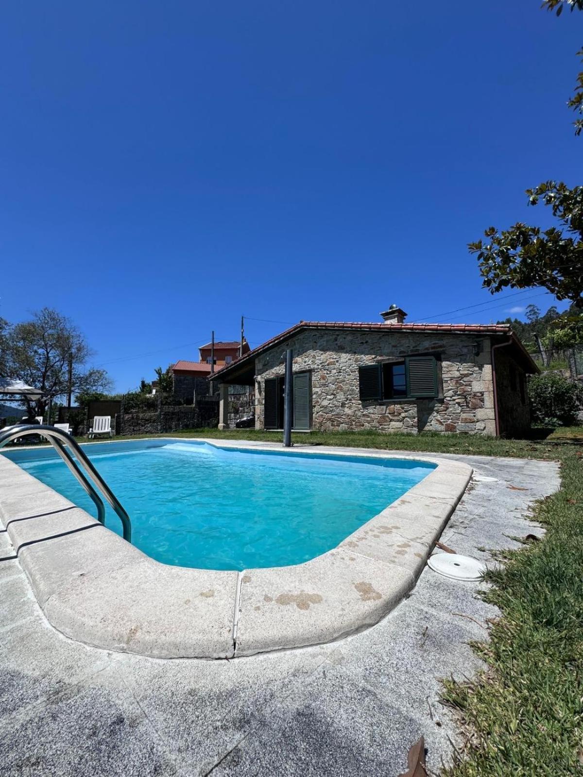 Casa 2 Habitaciones Con Piscina Y Cenador Al Aire Libre Понтеведра Экстерьер фото